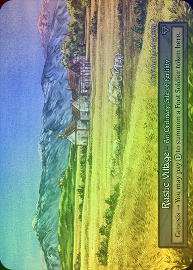 【FOIL】[Site] Rustic Village [beta-Ordinary]
